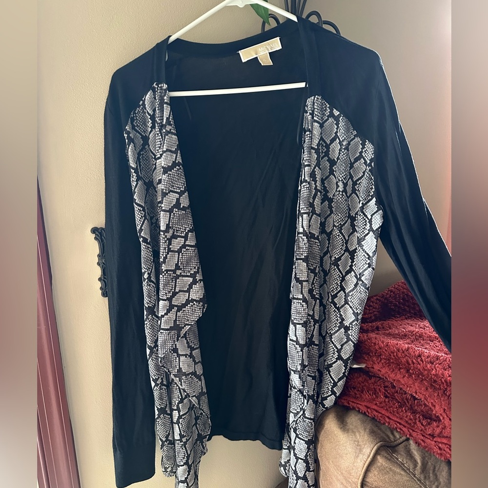 Michael Kors Black and Gray Women's Sweater